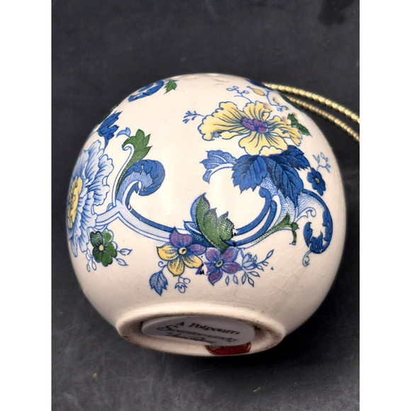 Vintage Andre Richard Floral Scentomander 3" Hanging Ceramic Potpourri Ball - Picture 8 of 8